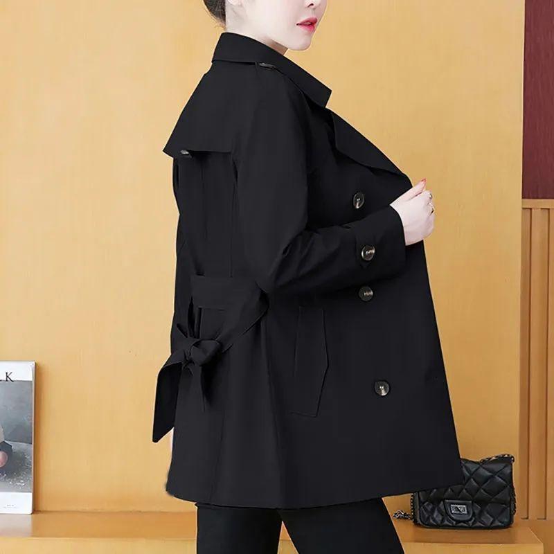 Women's Windbreaker Women's Spring and Autumn Fashion Casual Versatile Medium Length Coat Women's Coat