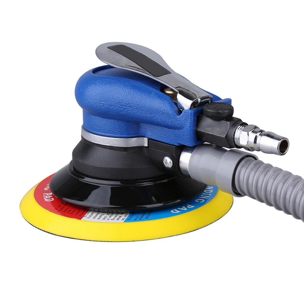 1pc Air Random Orbital Palm Sander for 6inch 150mm Pad Pneumatic Tool with Dust Collection Hose