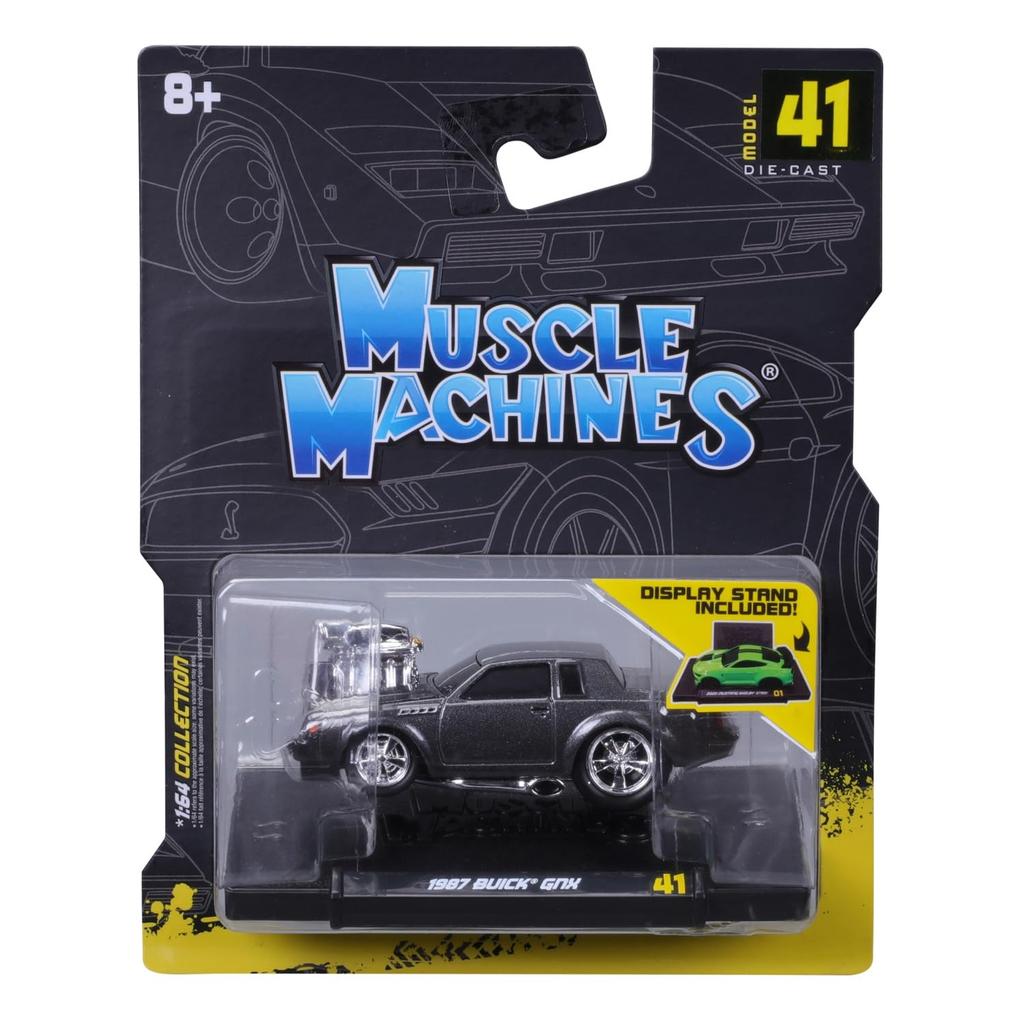 Maisto Масштабная серия Muscle Machines Литая модель автомобиля Buick GNX Черный 1/64 6-8 (1987 - 15581)
