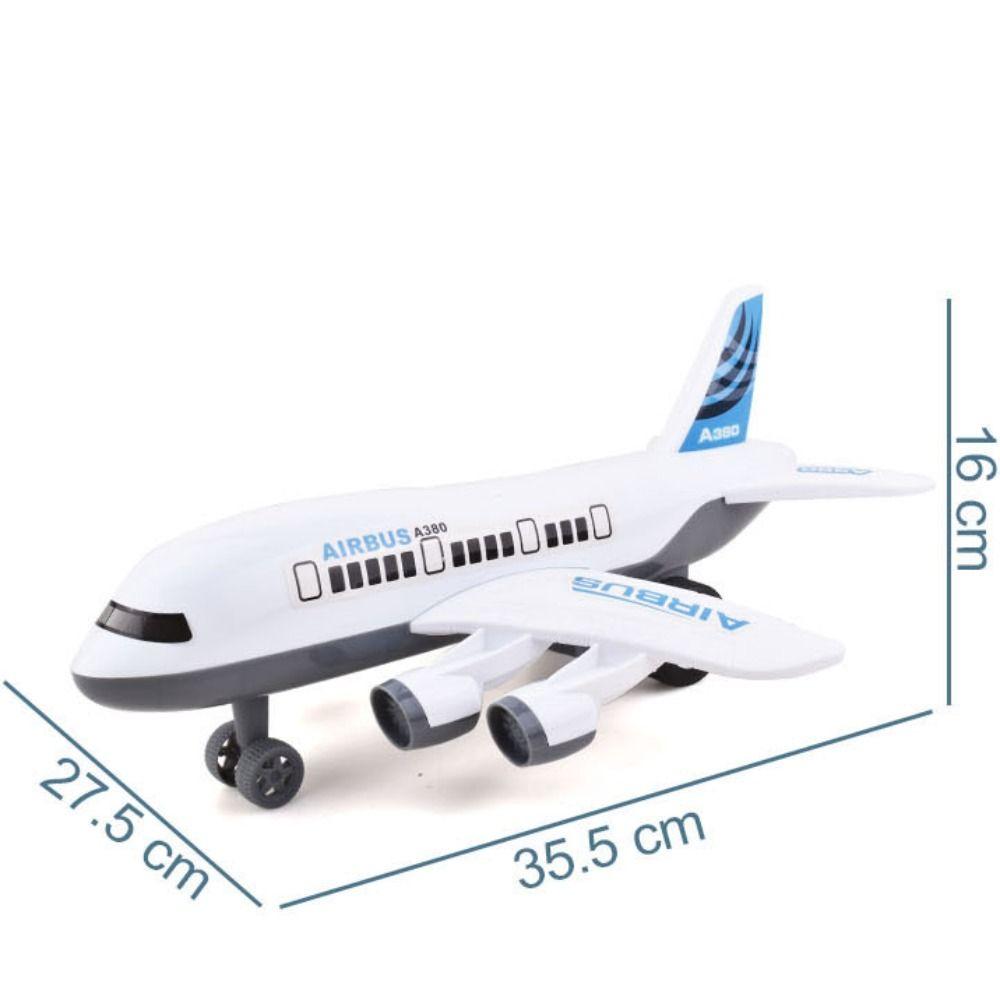 Модель игрушечного пассажирского самолета Модель инерциального пассажирского самолета Игрушка Авиация Пассажирский самолет Игрушка