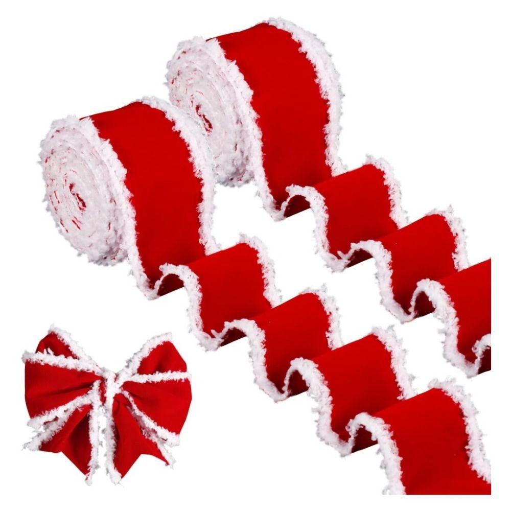 DIY Christmas Bows 1/5m Christmas Gift Packing Ribbon Portable Wreath Bows  Christmas Decoration