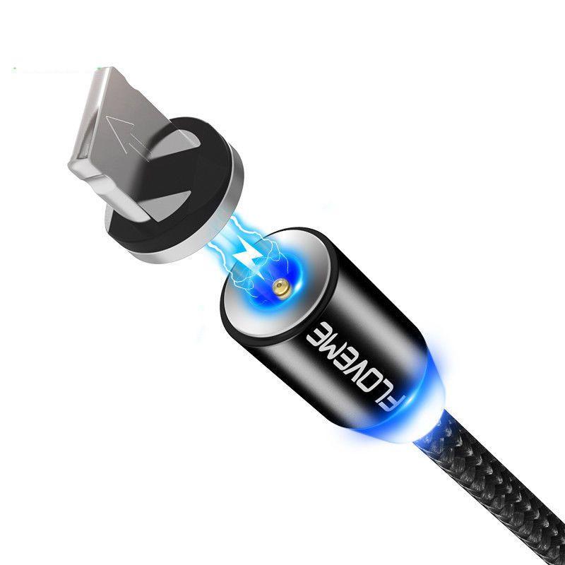 Magnetic Lightningusb Braided Charger Charging Cable For Iphone Samsung Typec