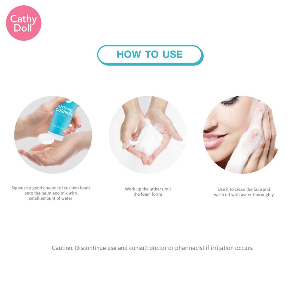 Cathy Doll Очищающая пенка для лица Anti-Acne Cushion 120 мл - Thai Skin Care