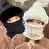 1 комплект защиты лица и ушей, ветрозащитный пушистый толстый уличный зимний шарф, все в одной шапке, плюш