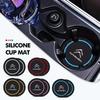 YAMON1 Non Slip Car Coaster Mats (2PCS): Silicone PVC Water Cup Slot Pads Tailored for Citroen C4/C3/C5/C1/DS4/Berlingo/Picasso/Jumper