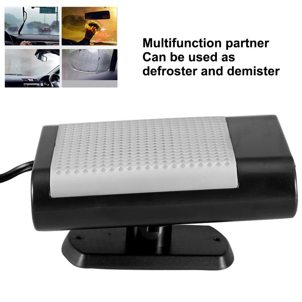 Car 12V Portable Electric Window Heater Heating Dryer Fan Defroster Demister (Red)
