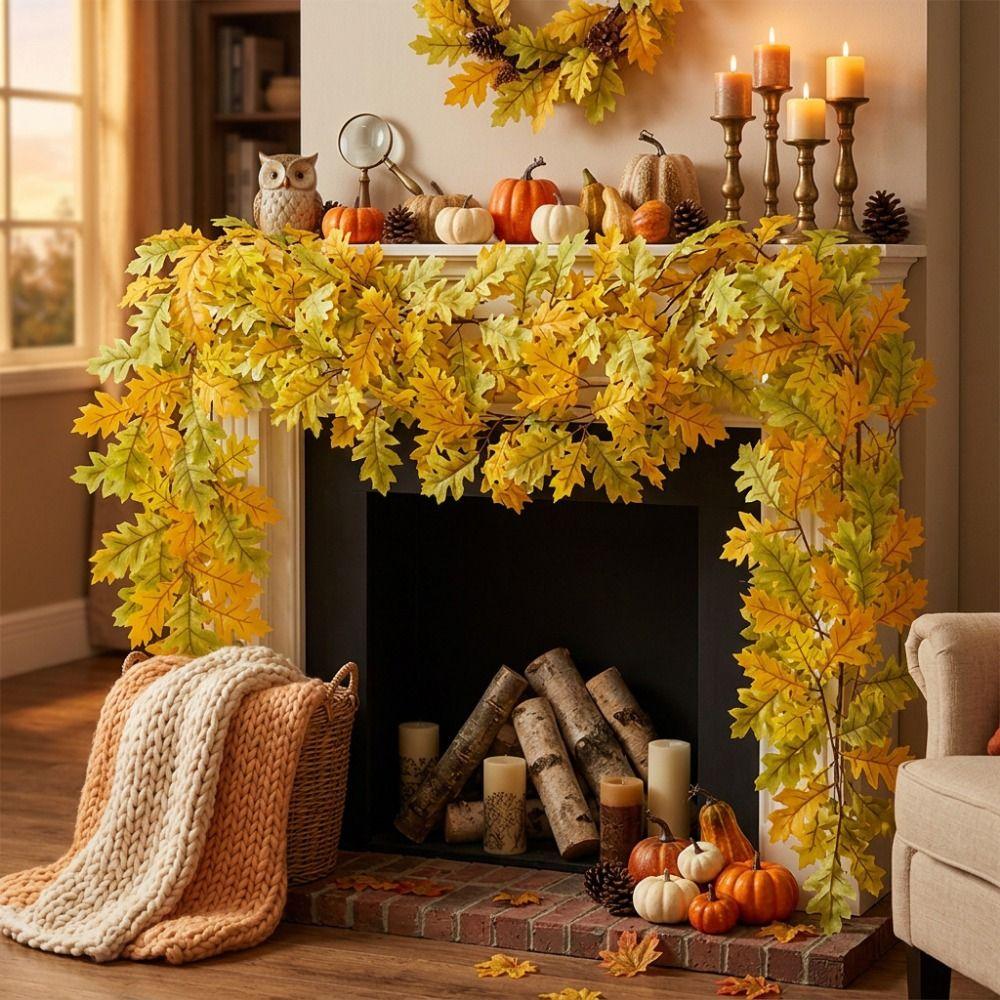 DIY Artificial Leaves Vine Artificial Foliage Artificial Wisteria Vine Garland Garden Decoration