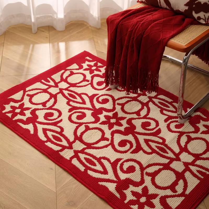 Classic Plaid Carpet Dust-Proof Carpet Machine Washable Entrance Door Rug For Bedroom Corridor Carpet Non-Slip Mat Home