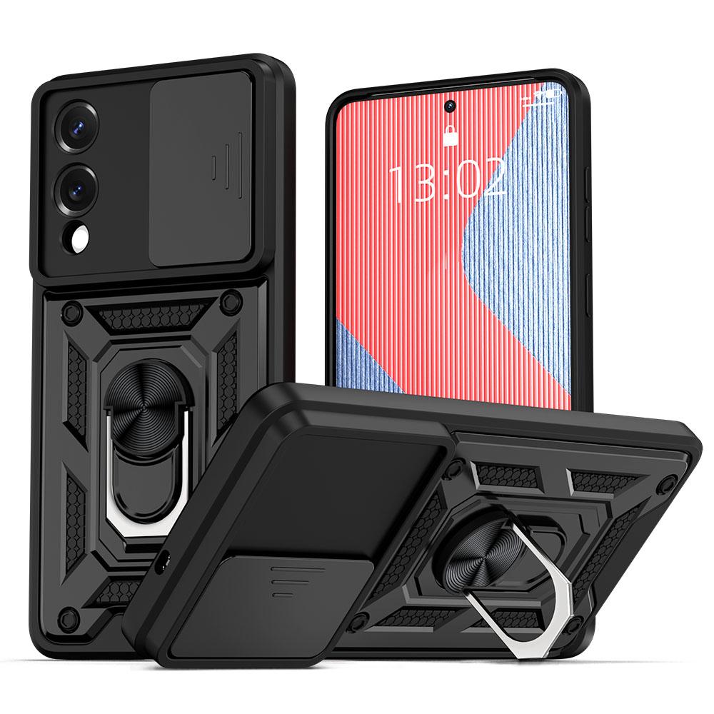 KEYSION Противоударный защитный чехол для Samsung S25 Edge 5G, защитное кольцо для объектива камеры, подставка для телефона, чехол для Galaxy S25 Edge 5G