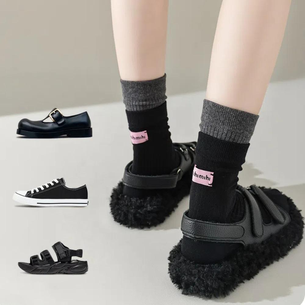 Женские носки Keep Warm Pink Label Snow Boot Socks Мягкие вязаные носки осень