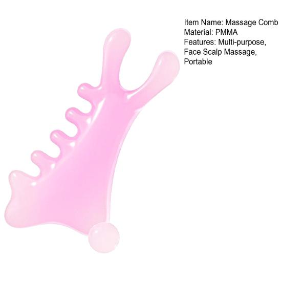 1/2 шт., меридианная массажная расческа, многоцелевая массажная расческа для лица и головы, портативный ручной массажер для тела и головы, скребок для гуаша