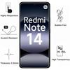 Coque et protection écran - Phonillico® - Xiaomi Redmi Note 14 4G - Souple - Transparent - 2 Verres Trempé