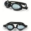 1pc Unisex Waterproof Anti-Fog HD Swimming Goggles with Elastic Adjustment Strap, PVC Material, Sealed Lenses for Adults - Mixed Colors