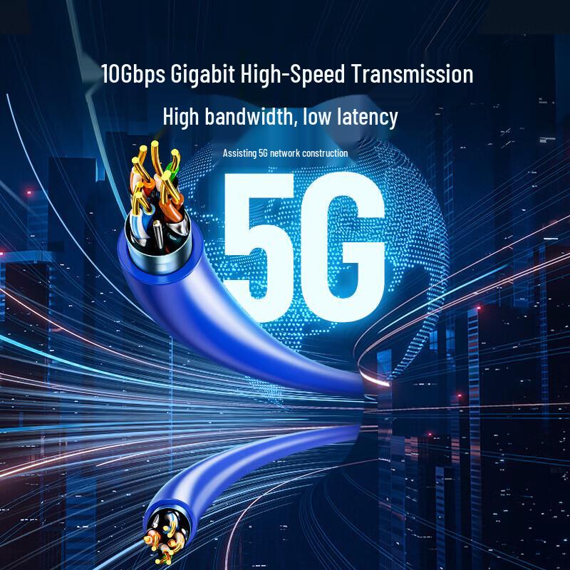 SAMZHE Двухэкранированный Ethernet-кабель CAT6A