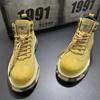 Ботинки для мужчин, новые ретро-обувь весна-осень, мужская обувь, удобная обувь, винтажная мода, размер 45, классика, повседневная обувь