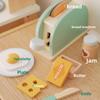 Toy Wooden Green Bread Maker For Childrens Simulated Cooking And Daily Gift