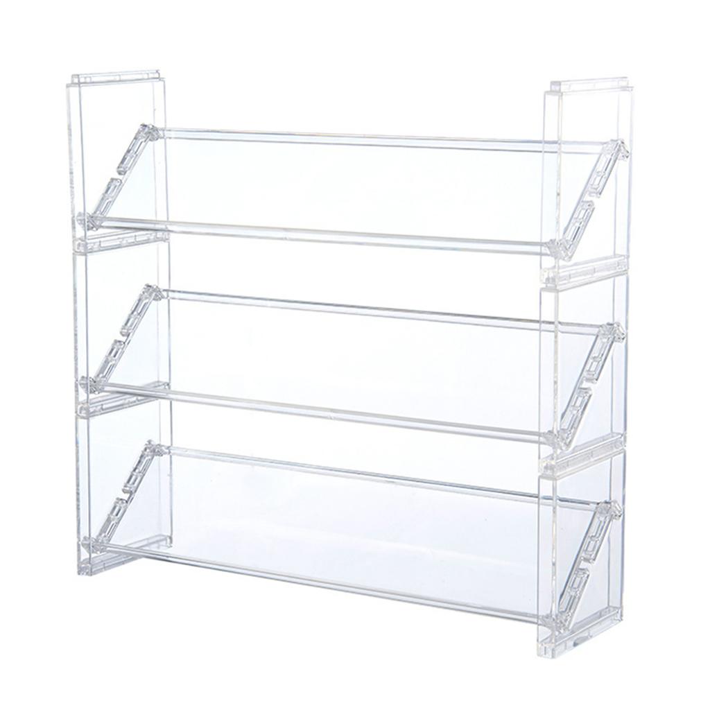 Прозрачная многослойная косметическая стойка для хранения Домашний аксессуар для туалетных столиков Письменный стол Прочные пластиковые органайзеры для макияжа Бытовое использование
