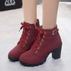 Роскошные 2026 Новые женские туфли на шнуровке ботильоны Zapatos Mujer Модные туфли на высоком каблуке Женские повседневные весенние туфли на платформе 42