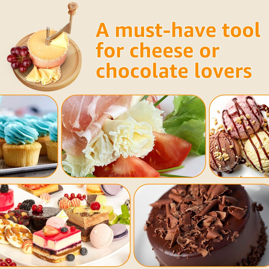 Stainless Steel Cheese Curler Shaver Rust-resistant Handheld Cheese Grater Butter Grinder Kitchen Gadgets Desserts Decoration