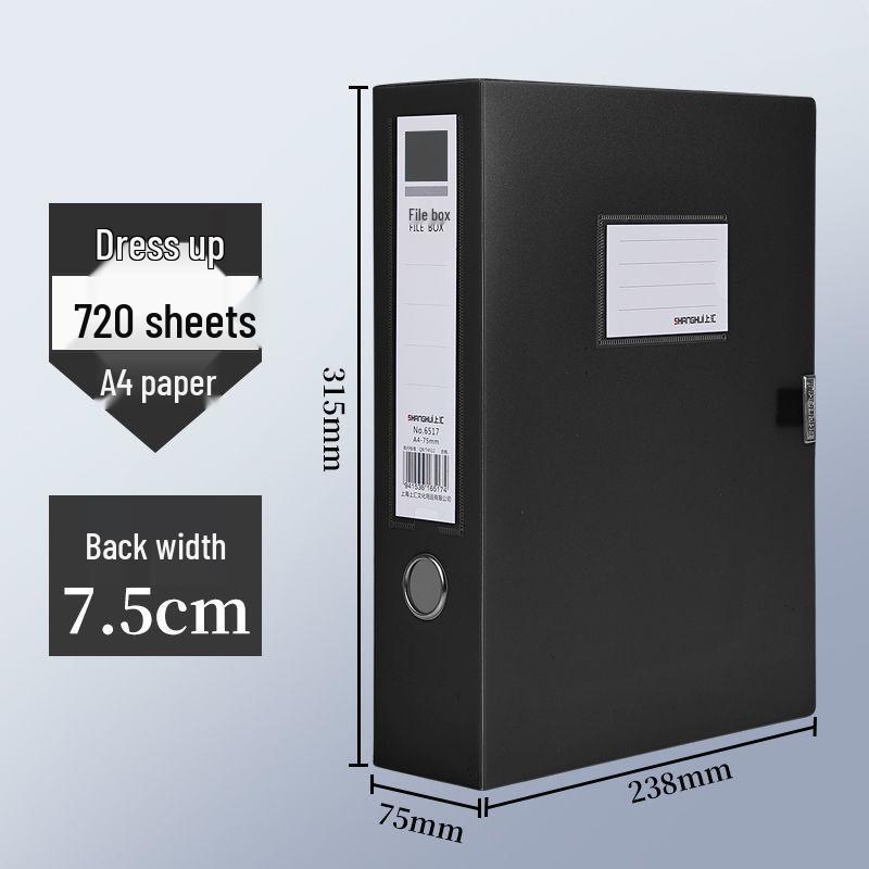 Коробка для хранения документов формата А4 - Утолщенная пластиковая папка для счетов и договоров