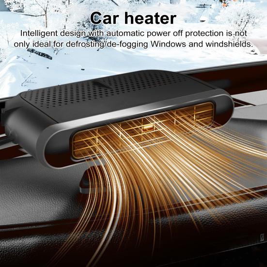 Автомобильный обогреватель для быстрого размораживания, антизапотеватель, регулируемая температура, 2-в-1, обогрев, охлаждение, размораживатель лобового стекла для легковых автомобилей, грузовиков, внедорожников, джипов, фургонов