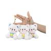 Cute Adorable 11cm Sitting Bear Plush Toy Keychain For Weddings And Gifts
