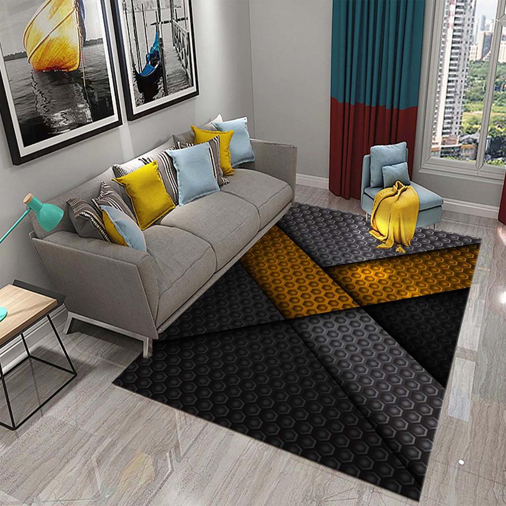 Ковер с радужной геометрией, красочный ковер для взрослых-подростков, современные абстрактные геометрические художественные коврики, декор для спальни, гостиной, напольный коврик