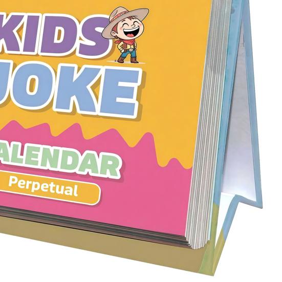Календарь детских анекдотов на 2026 год с отрывными страницами, содержащими ежедневные каламбуры и шутки. Небольшой настольный календарь в подарок детям.