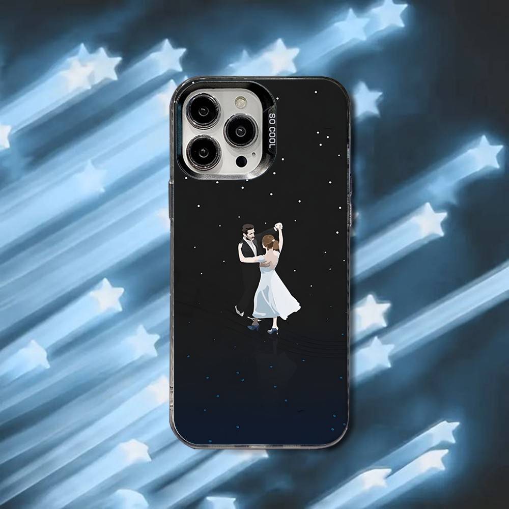 Чехол для телефона L-La La Land Movie для iPhone 16,15,14,13,12,11,8,7,Pro,Max,Plus,Mini,XS,SE Черный Матовый Жесткий