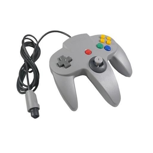 Manette de jeu - Vococal® - N64 - Filaire - Gris - Contrôleur de remplacement