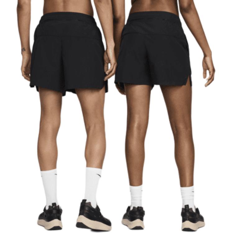 Nike X Patta SS24 Комфортные уличные повседневные шорты с логотипом до середины талии на эластичном шнурке Брюки унисекс Черные FJ3064-010