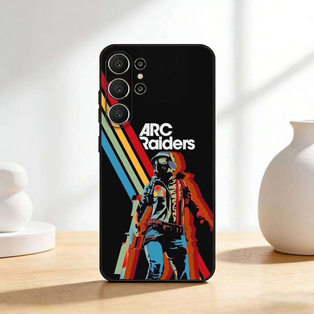 Чехол для телефона Game A-Arc R-Raiders Для Samsung S26,S25,24,23,22,30,21,10,9,Ultra,Plus,Lite,Черный Мягкий Чехол