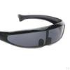Futuristic Narrow Cyclops Color Mirrored Lens Visor Sunglasses