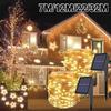 7M/12M/22/32M Solar Led Fairy Light Outdoor Festoon Led Waterproof Garland String Lights Christmas Party Garden Solar Lamp Decor