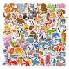 Children's Cartoon Animal Stickers 100 Waterproof Skateboard Computer Suitcase Cute Forest Animal Stickers