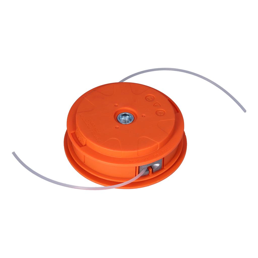 Orange Grass Trimmer Head with ABS Aluminum Alloy Internal Fixed Plate Spool for Brush Cutter Lawn Mower