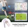 1 Set Soccer Dry-Erase Coaching Scoreboard with Erasable Pen Professional Coaches Marker Training Writing Tablet for Football Referee Tactical Board
