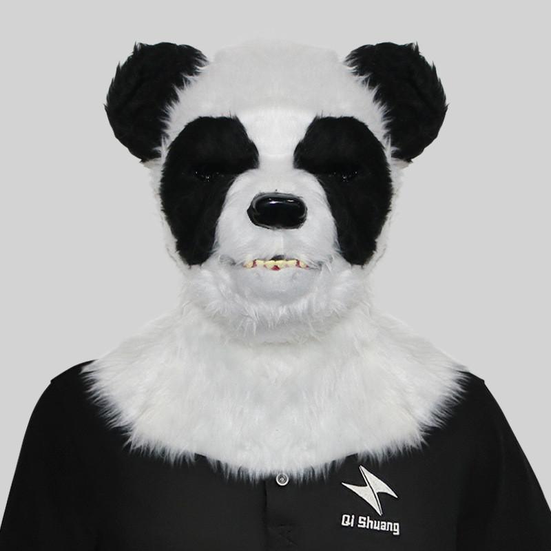 Уморительные маски голов животных с открывающимся ртом, изображающие гориллу, тигра, волка, для праздничных мероприятий