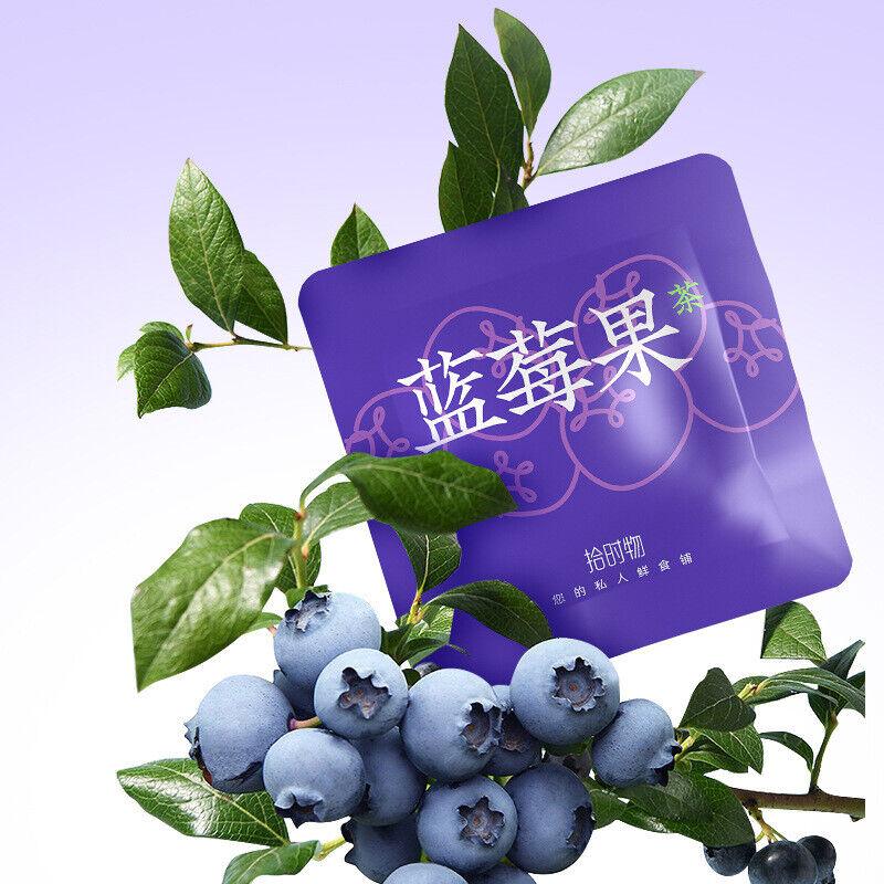 Черничный фруктовый чай с шелковицей, жасмином и гибискусом в пакетиках. Чай для здоровья мужчин и женщин.