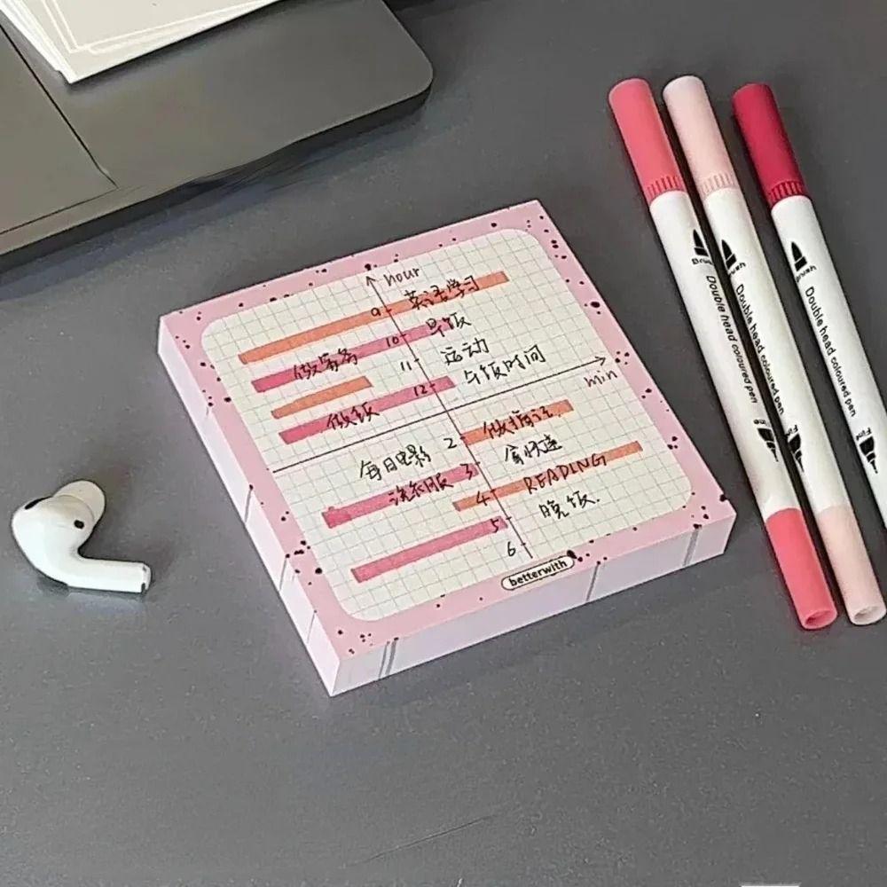 50 Pads/Pack School Stationery Scrapbooking Notepads Paper Planner Sticky Notes Student