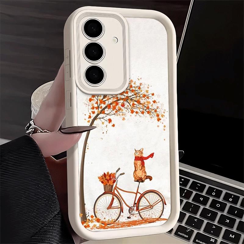 Phone Case for Samsung Galaxy A17 A16 A15 A14 A13 Pumpkin Happy Fall Autumn A56 A36 A26 A55 A35 A25 A54 A34 A24 A53 A33 A23 A07