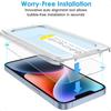 Защитное стекло для экрана с установкой в одно касание для iPhone 14 Plus 6,7 дюйма, Полное покрытие, Пленка из закаленного стекла, Комплект инструментов для автоматической установки, HD Clear