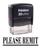 Printtoo Rubber Stamp Office Stationary PLEASE REMIT Self Inking Custom