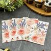 Disposable Party Napkin Double Layer 20 Pieces/Pack Flower & Lavender Pattern
