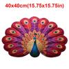 Soft Peacock Carpet Special-shaped Door Gasket Durable Blanket  for Living Room Tea Table Bedside