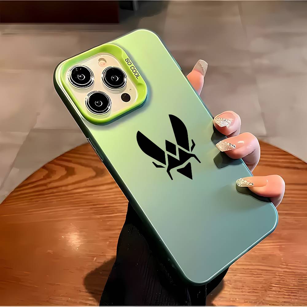 Чехол для телефона с логотипом команды CS2 Vitality для iPhone 16 15 14 13 12 11 Plus Pro Max, разноцветный, лазерный Aurora, противоударный, Funda Cover