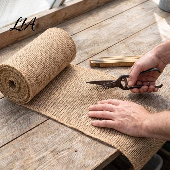 Burlap Fabric for Trees Natural Tree Protector Wraps Winter Garden Plants, Trunk Protector, Transplanting Protection Belt Plants Wrap Bandage,