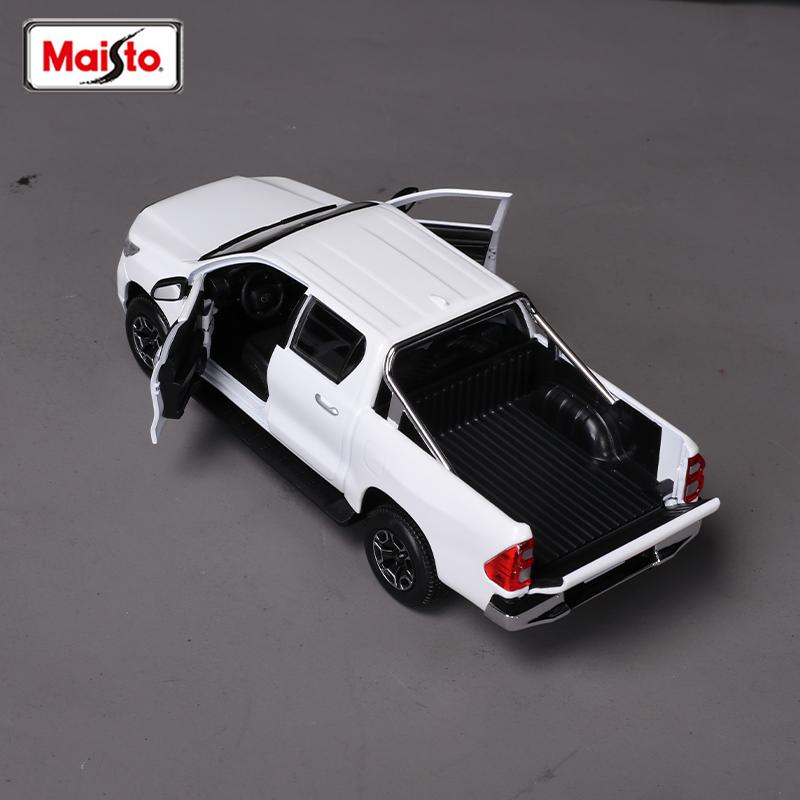 В наличии Maisto 1:27 Пикап Toyota Hilux Серия Симуляция Сплав Миниатюрная Литая Модель Автомобиля Кастом Коллекция Игрушек для Мальчиков Подарок