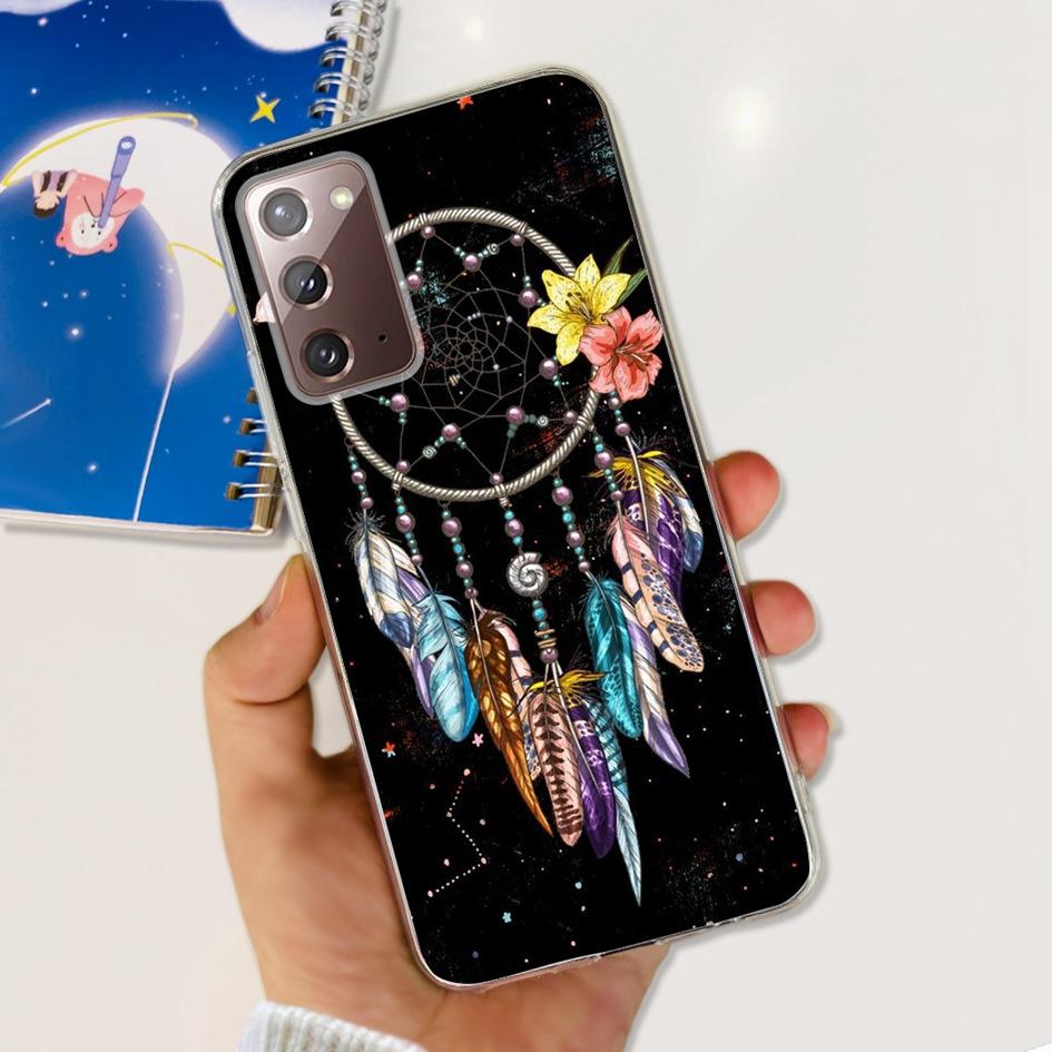 Чехол для Samsung Note 20 5G SM-N981B Популярный Цветок Тонкий Мягкий Силиконовый Чехол для Телефона для Samsung Galaxy Note20 Ultra 5G Funda Capa