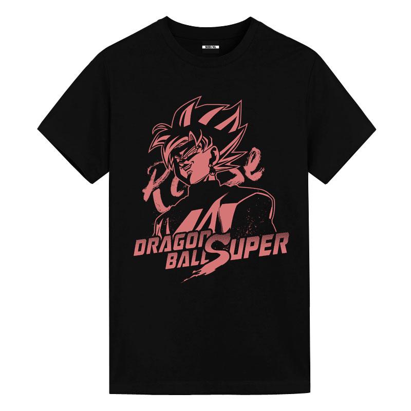 Dragon Ball T-shirt Summer Animation Japanese Periphery Wukong Saiyan Pure Cotton Men's and Women's Same Short Sleeves
